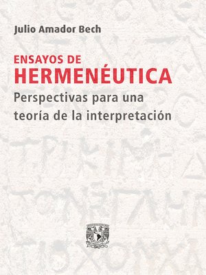 cover image of Ensayos de hermenéutica